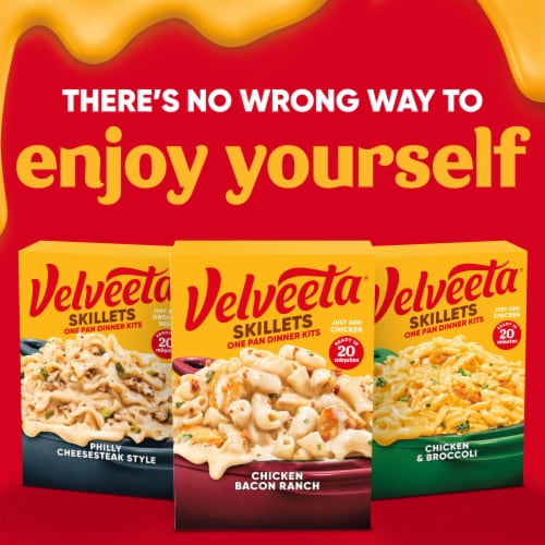 Velveeta Skillets Chicken Bacon Ranch One Pan Dinner Kit, Box Perspective: bottom