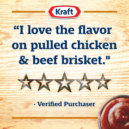Kraft Hint of Honey Slow-Simmered Barbecue Sauce Value Size, Bottle Perspective: bottom