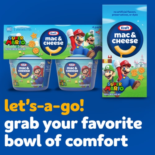Kraft Mac N Cheese Macaroni and Cheese Cups Easy Microwavable Dinner with Unicorn Pasta Shapes Perspective: bottom