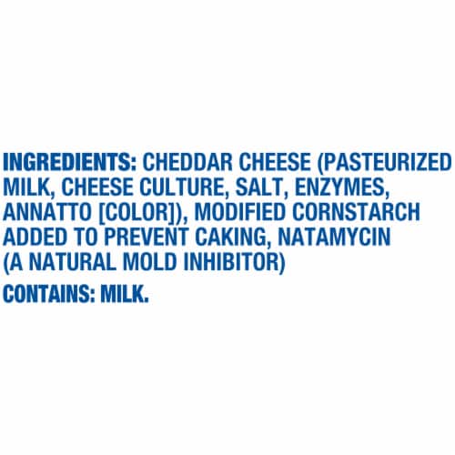Kraft Sharp Cheddar Shredded Cheese Perspective: bottom