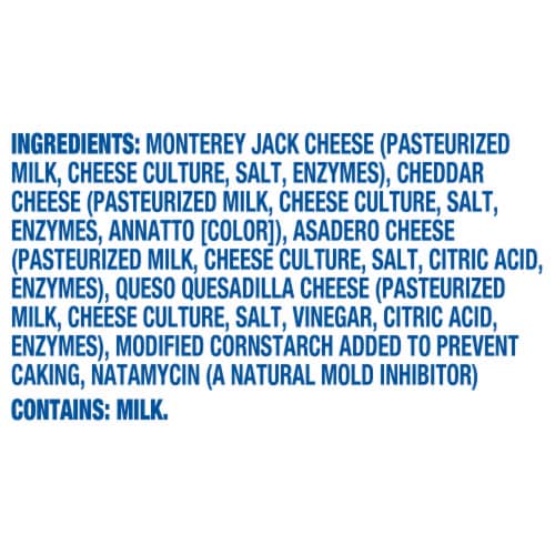 Kraft Mexican Style Four Cheese Blend Shredded Cheese Perspective: bottom