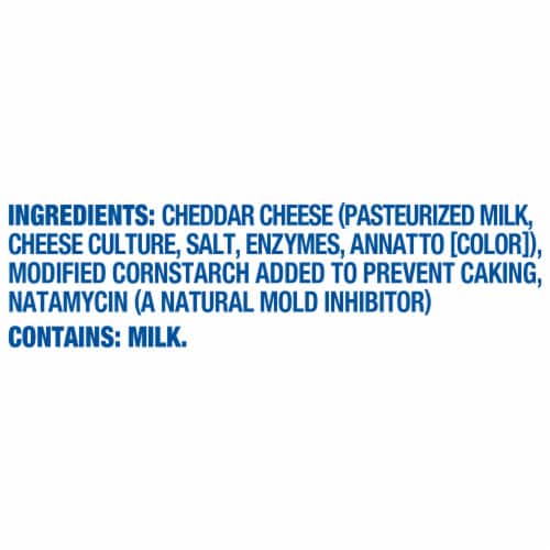 Kraft Mild Cheddar Finely Shredded Cheese Perspective: bottom