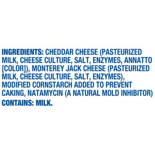 Kraft Mexican Style Cheddar Jack Finely Shredded Cheese Perspective: bottom
