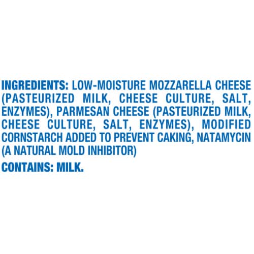 Kraft Deliciously Paired Mozzarella & Parmesan Shredded Cheese for Pizza Perspective: bottom