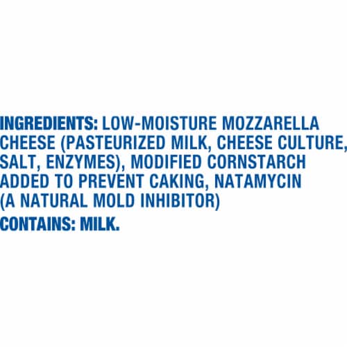 Kraft Mozzarella Shredded Cheese with Whole Milk Perspective: bottom