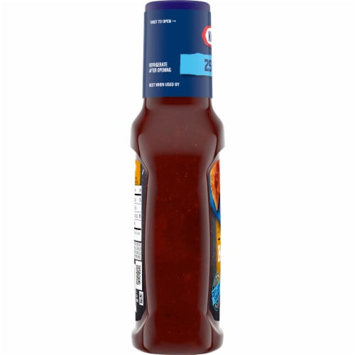 Kraft Hint of Honey BBQ Barbeque Sauce with 25% Less Sugar Perspective: bottom