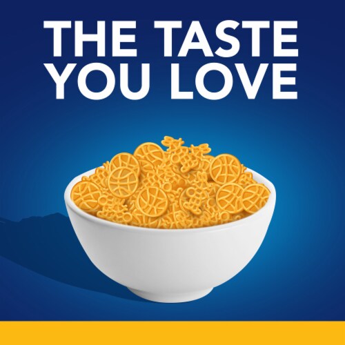 Kraft Mac N Cheese Macaroni and Cheese Dinner with Space Jam Pasta Shapes Family Size Perspective: bottom