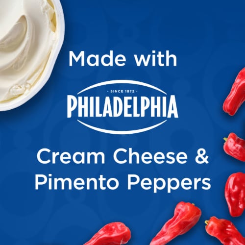 Kraft Pimento Spread made with Philadelphia Cream Cheese, Jar Perspective: bottom