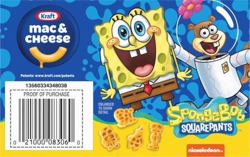 Kraft Spongebob Squarepants Mac & Cheese Perspective: bottom