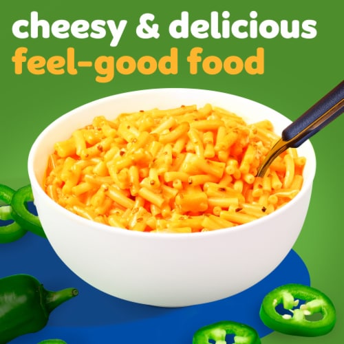 Kraft Jalapeno Flavored with Other Natural Flavors Mac & Cheese Macaroni and Cheese Dinner Perspective: bottom