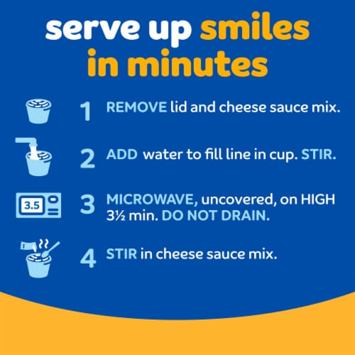 Kraft Original Mac & Cheese Macaroni and Cheese Dinner Big Cup, Pack, Cups Perspective: bottom