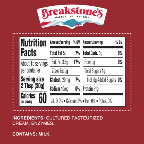 Breakstone's All Natural Sour Cream Perspective: bottom