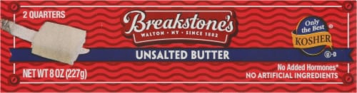 Breakstone's® Unsalted Butter Quarter Sticks Perspective: bottom