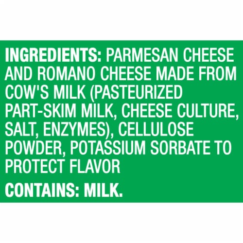 Kraft Parmesan & Romano Grated Cheese Perspective: bottom