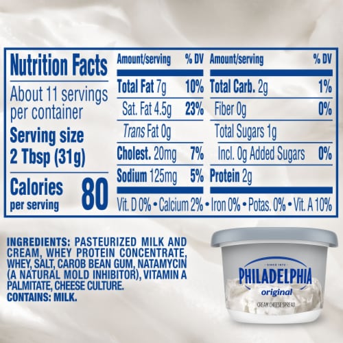 Philadelphia Original Cream Cheese Spread Perspective: bottom
