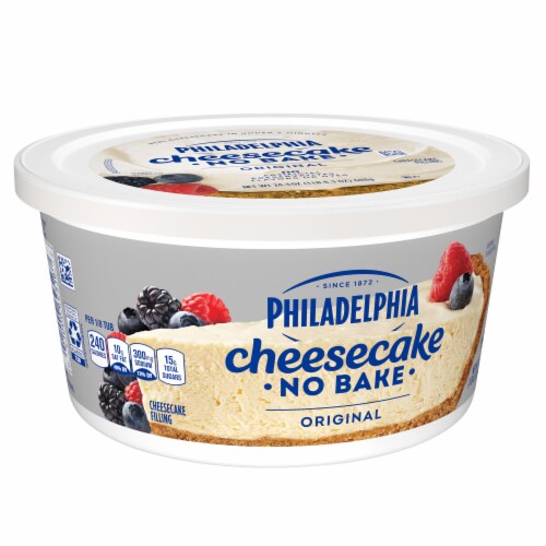 Philadelphia No Bake Original Cheesecake Filling Perspective: bottom