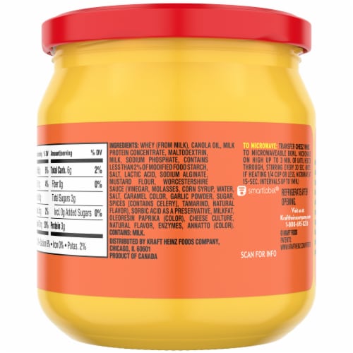 Cheez Whiz Original Cheese Dip Perspective: bottom