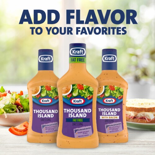 Kraft Fat Free Thousand Island Salad Dressing Perspective: bottom