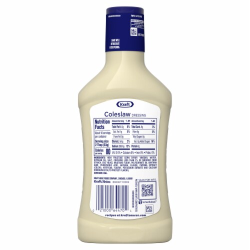 Kraft Coleslaw Salad Dressing Perspective: bottom