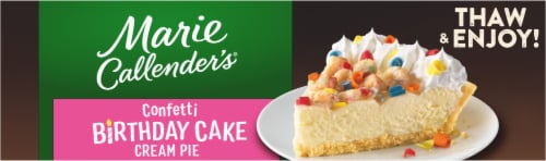 Marie Callender's Confetti Birthday Cake Cream No Bake Frozen Pie Perspective: bottom