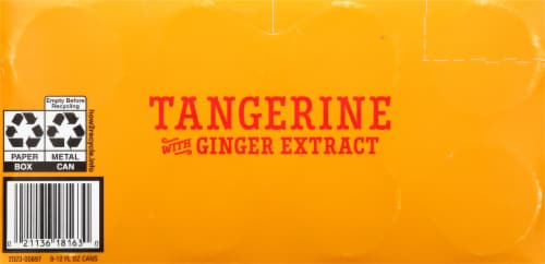 Topo Chico Sabores Tangerine With Ginger Extract Cans Perspective: bottom