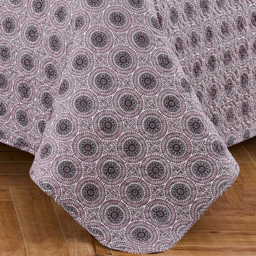 Harper Lane Purple Medallion 2 Piece Quilt Set Perspective: bottom