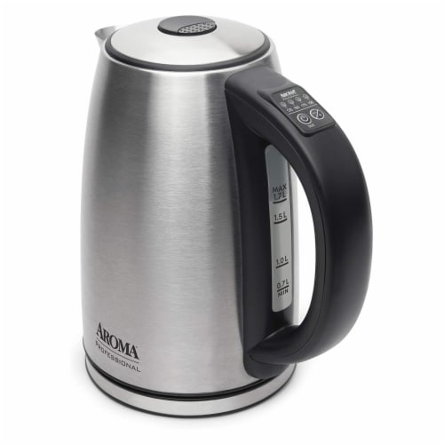 Aroma Housewares AWK-1800SD 1.7L 7 Cup Digital Stainless Steel Electric  Kettle, 1 Piece - Fred Meyer