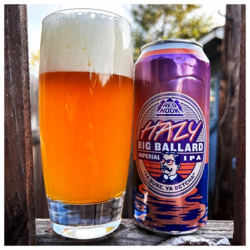 Redhook Hazy Big Ballard Imperial IPA Perspective: bottom