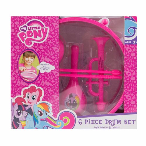 My Little Pony 6 Piece Drum Set in Pink One Size Smith s Food and Drug