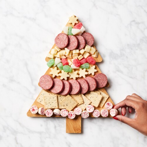 Hickory Farms® Christmas Tree Charcuterie Kit Perspective: bottom