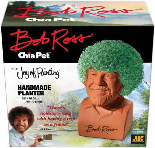 Bob Ross Chia Pet (blue shirt version) Perspective: bottom