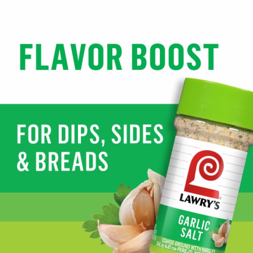 Lawry's Classic Coarse Ground Garlic Salt Perspective: bottom