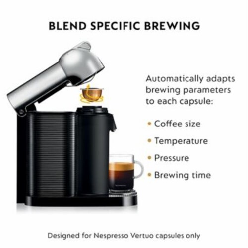 Nespresso Breville Vertuo Coffee & Espresso Machine Bundle - Black/Chrome Perspective: bottom