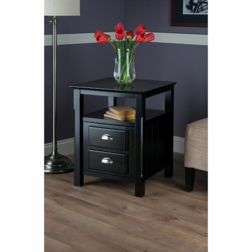 Winsome Trading Timber Side Table Black Each (20920WTI) Perspective: bottom
