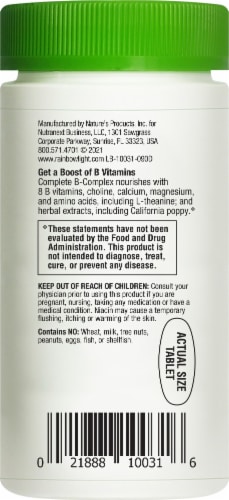 Rainbow Light Complete Vitamin B Complex With Vitamin C Cellular Energy Support Supplement Perspective: bottom