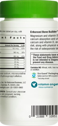 Rainbow Light Calcium With Magnesium and Vitamin D3 Tablets Bone Health and Teeth Support Supplement Perspective: bottom