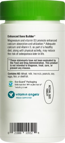Rainbow Light Calcium With Magnesium and Vitamin D3 Tablets Bone Health and Teeth Support Supplement Perspective: bottom