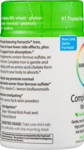 Rainbow Light® Complete Iron™ Mini Tablets Perspective: bottom