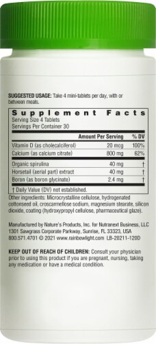 Rainbow Light Calcium Citrate Mini-Tablets With Vitamin D Bone Health Support Supplement Perspective: bottom