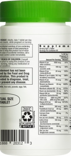 Rainbow Light 35+ Mom and Baby Multivitamin Prenatal Vitamins Perspective: bottom