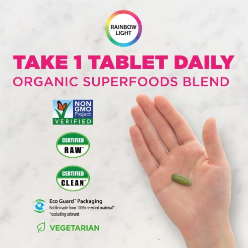 Rainbow Light Women's One Multivitamin Supplement Tablets Perspective: bottom