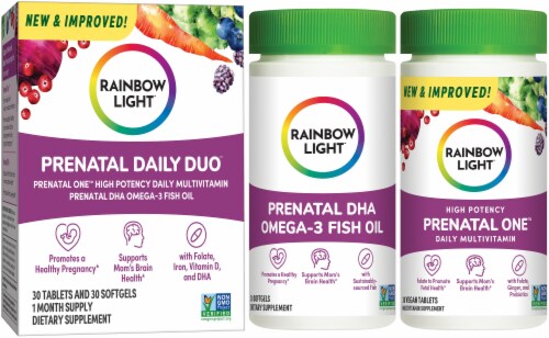 Rainbow Light Prenatal Daily Duo Multivitamin Kit Perspective: bottom
