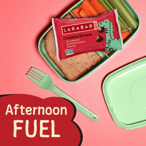Larabar Kids Chocolate Brownie Gluten Free Bars Perspective: bottom