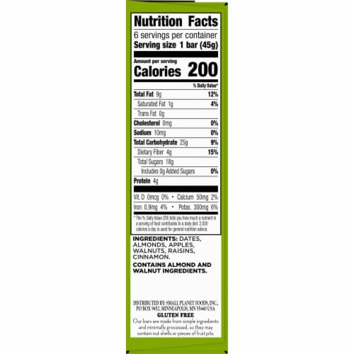 Larabar Apple Pie Fruit and Nut bars Perspective: bottom