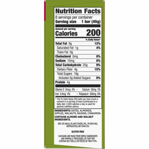 Larabar Apple Pie Fruit and Nut bars Perspective: bottom