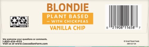 Cascadian Farm™ Organic Vanilla Chip Blondie Soft Baked Squares Perspective: bottom