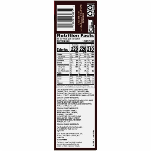 Larabar Gluten Free Vegan Chocolate Variety Pack Fruit & Nut Bars Healthy Snacks Perspective: bottom