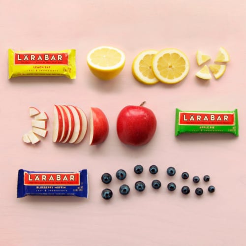 Larabar Blueberry Muffin Lemon Bar Apple Pie Variety Pack Fruit & Nut Bars Perspective: bottom