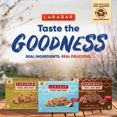 Larabar Peanut Butter and Jelly Trail Mix Baked Nut Bars Perspective: bottom