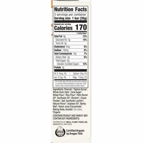 Cascadian Farm™ Organic Peanut Pretzel Granola Bars Perspective: bottom
